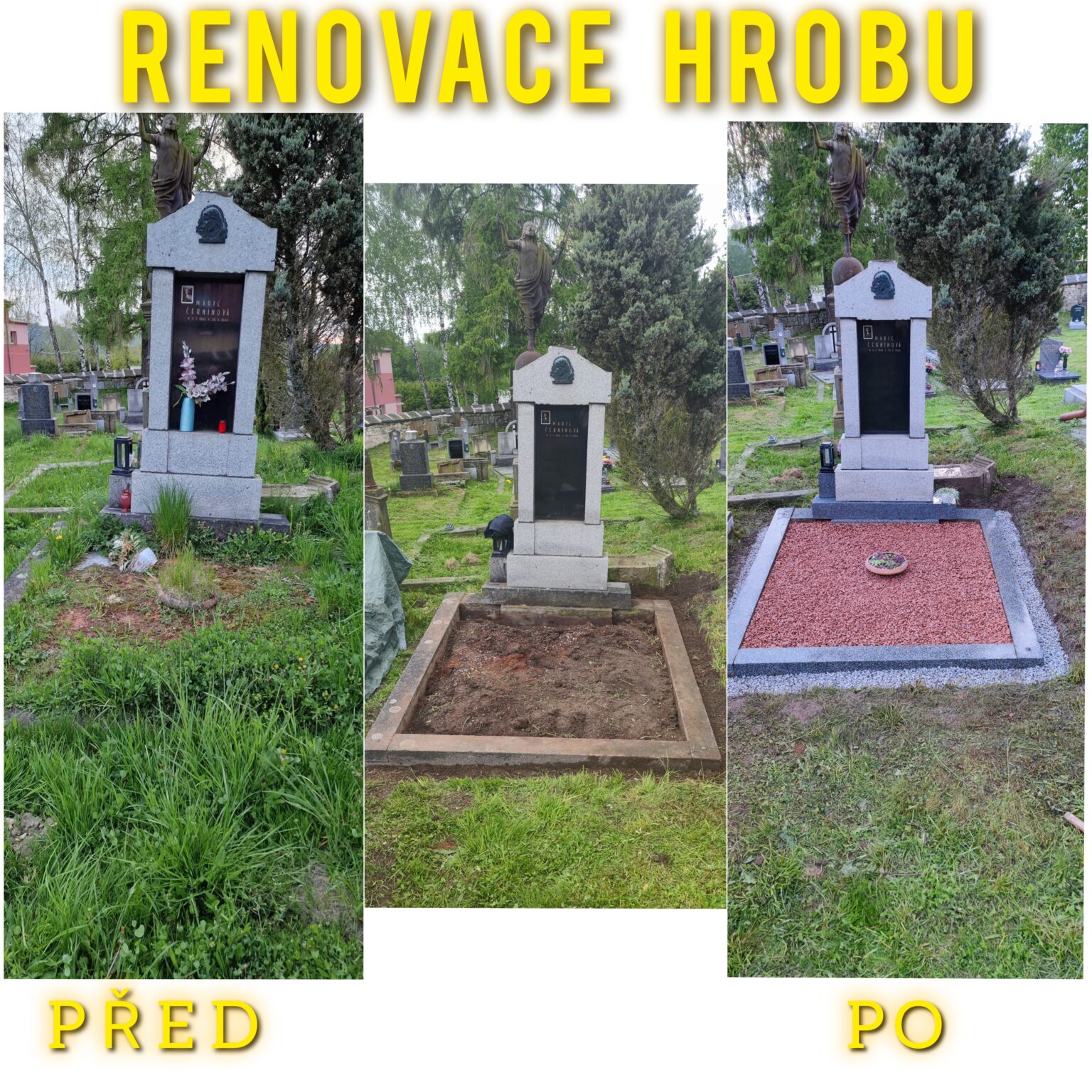 Hrob před renovací